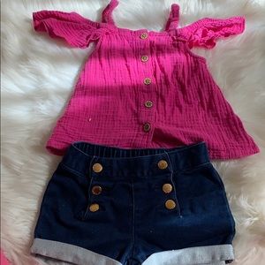 Pink & blue outfit (casual) wear